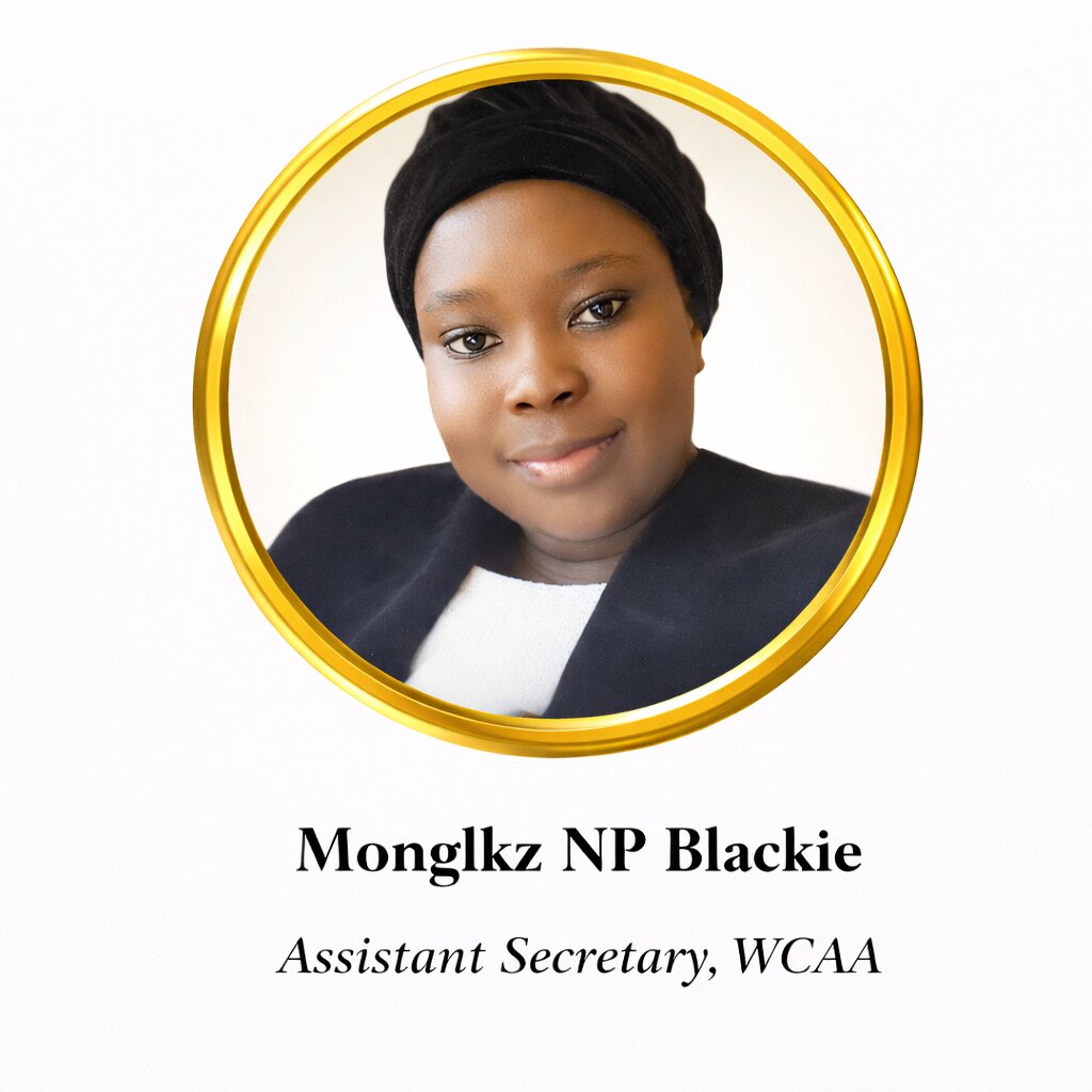 Monglkz NP Blackie, Assistant Secretary of the WCAA